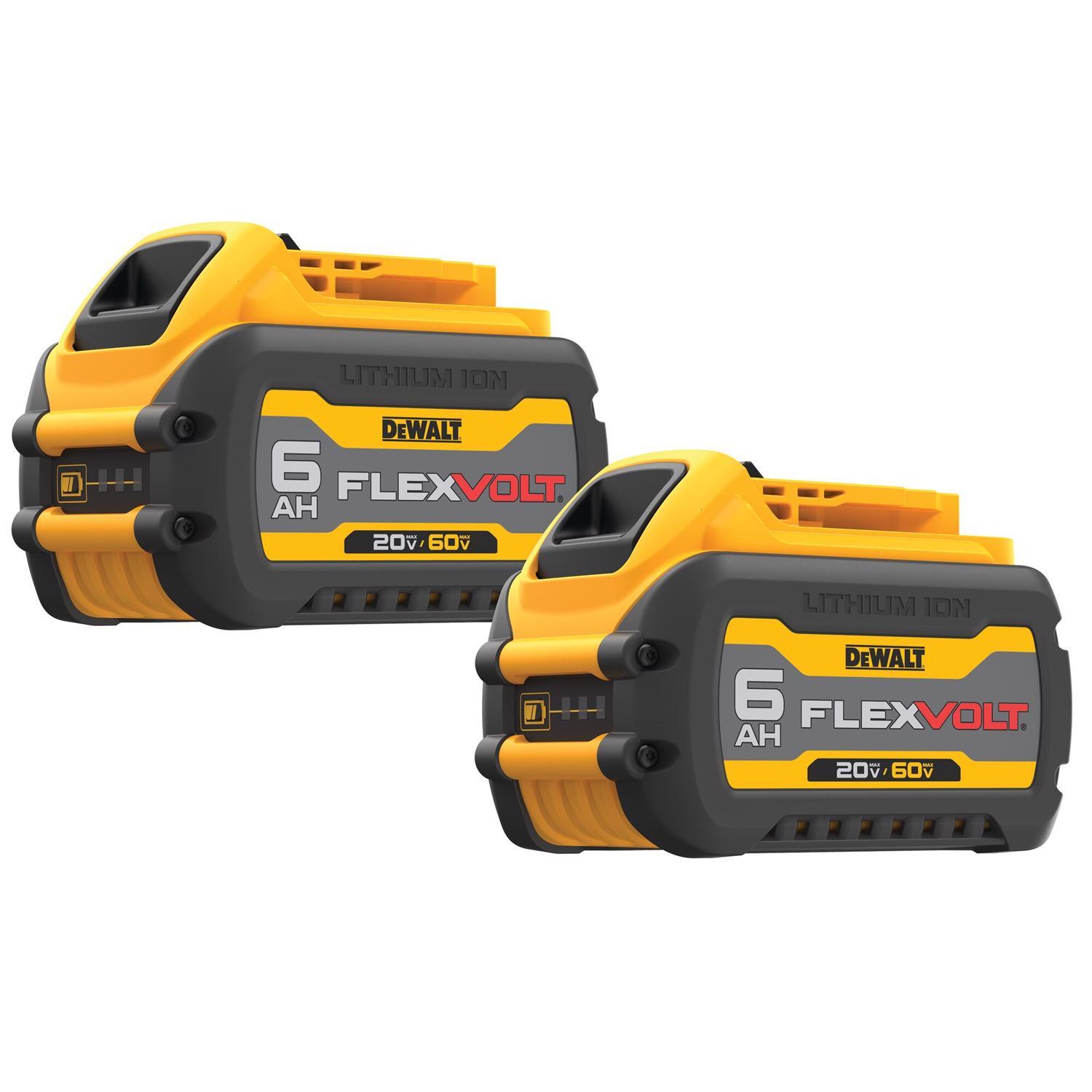 Photos - Power Tool Battery DeWALT 20V-60V MAX FLEXVOLT DCB606-2 6 Ah Lithium-Ion Battery Combo Pack 2 