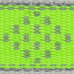 Lupine Pet Reflective Green Daimond Nylon Dog Leash