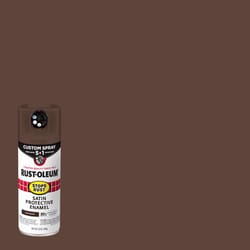 Rust-Oleum Stops Rust Indoor and Outdoor Satin Brown Oil Modified Alkyd Spray Paint 12 oz