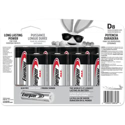 Energizer Max D Alkaline Batteries 8 pk Carded