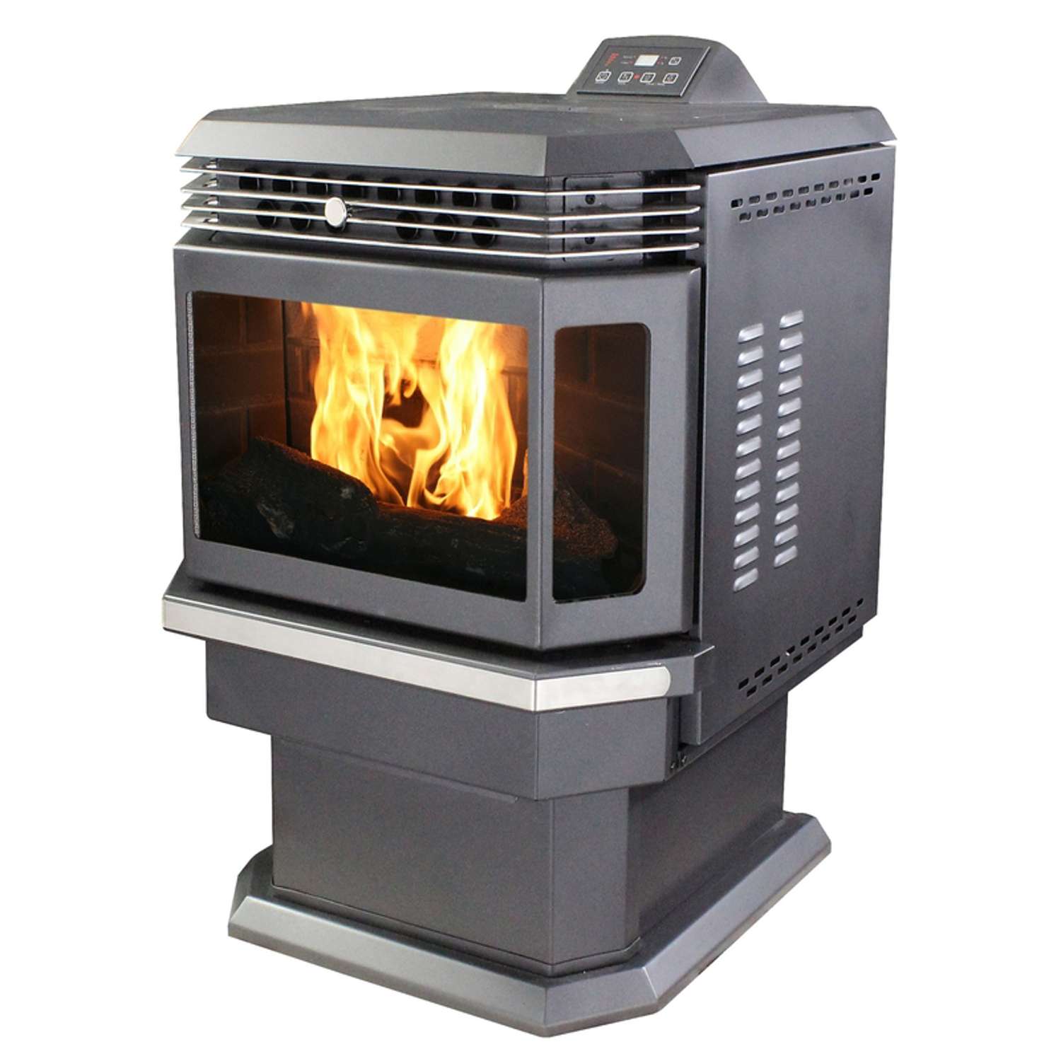 US Stove Ashley Hearth EPA Certified 2200 sq ft Modern Wood Pellet Stove 45  lb. cap. Hopper - Ace Hardware