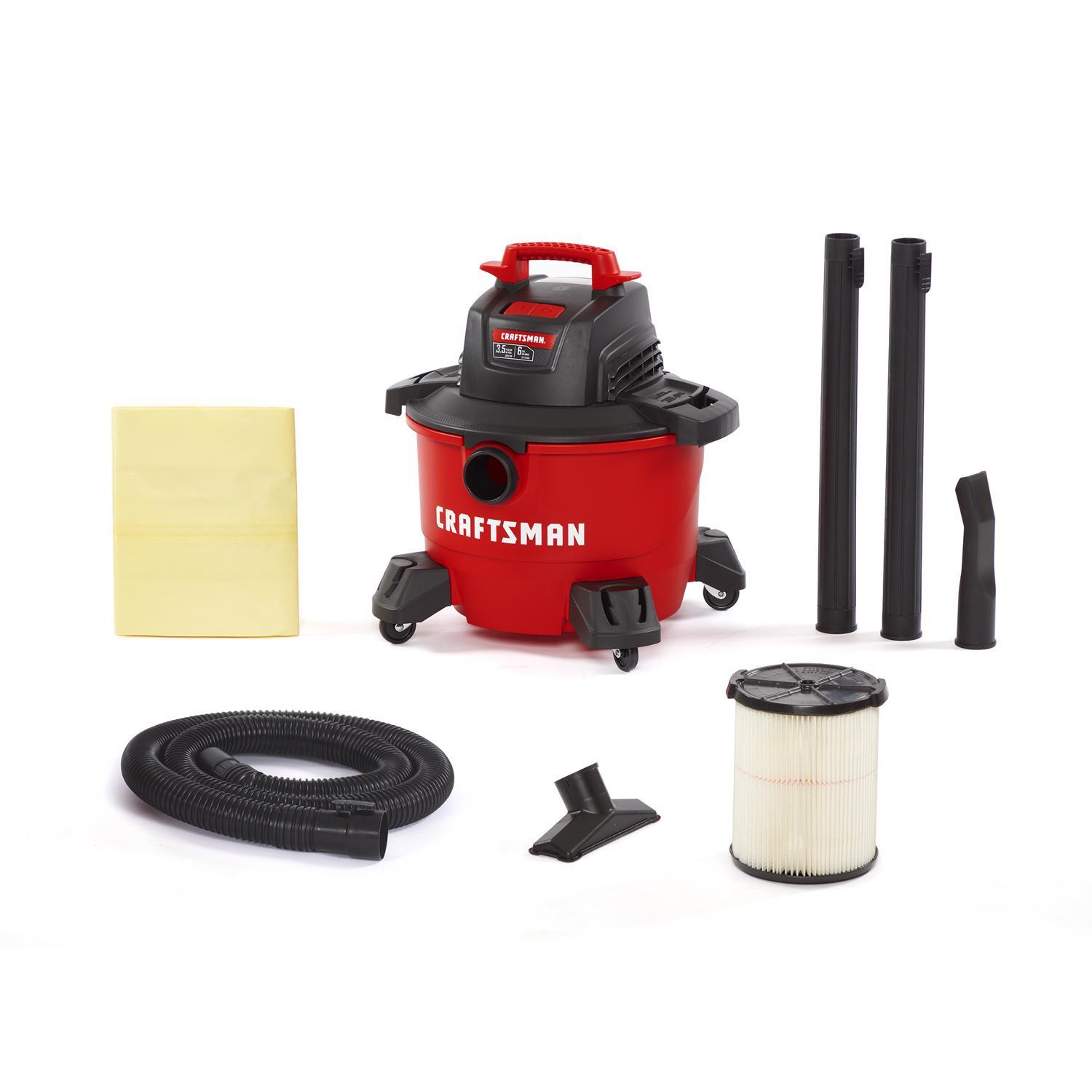 Craftsman 6 gal Corded Wet/Dry Vacuum 7.5 amps 120 V 3.5 HP Sansujyuku sansujyuku.com