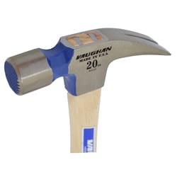 Vaughan 20 oz Milled Face Rip Hammer 16 in. Hickory Handle