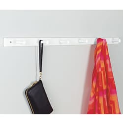 iDesign White Wood Hook Rack