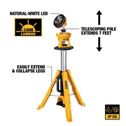 DeWalt 20V MAX 3,000 lm LED Battery Tripod Work Light