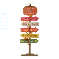 Glitzhome 42.5 in. Pumpkin Patch Porch Sign Fall Decor