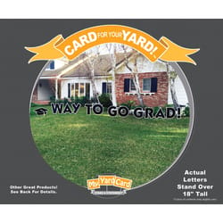 My Yard Card Stake A Statement English Decorative Yard Sign 18 in. H X 21 ft. W