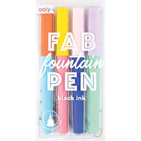 Ooly, Color Write Fountain Pens - Set of 8 : Office  