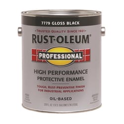 Rust-Oleum Professional Indoor and Outdoor Gloss Black Oil-Based Protective Enamel 1 gal