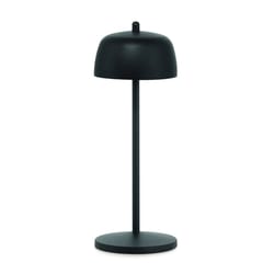 Zafferano Theta 11.8 in. Matte Black Cordless Desk Lamp