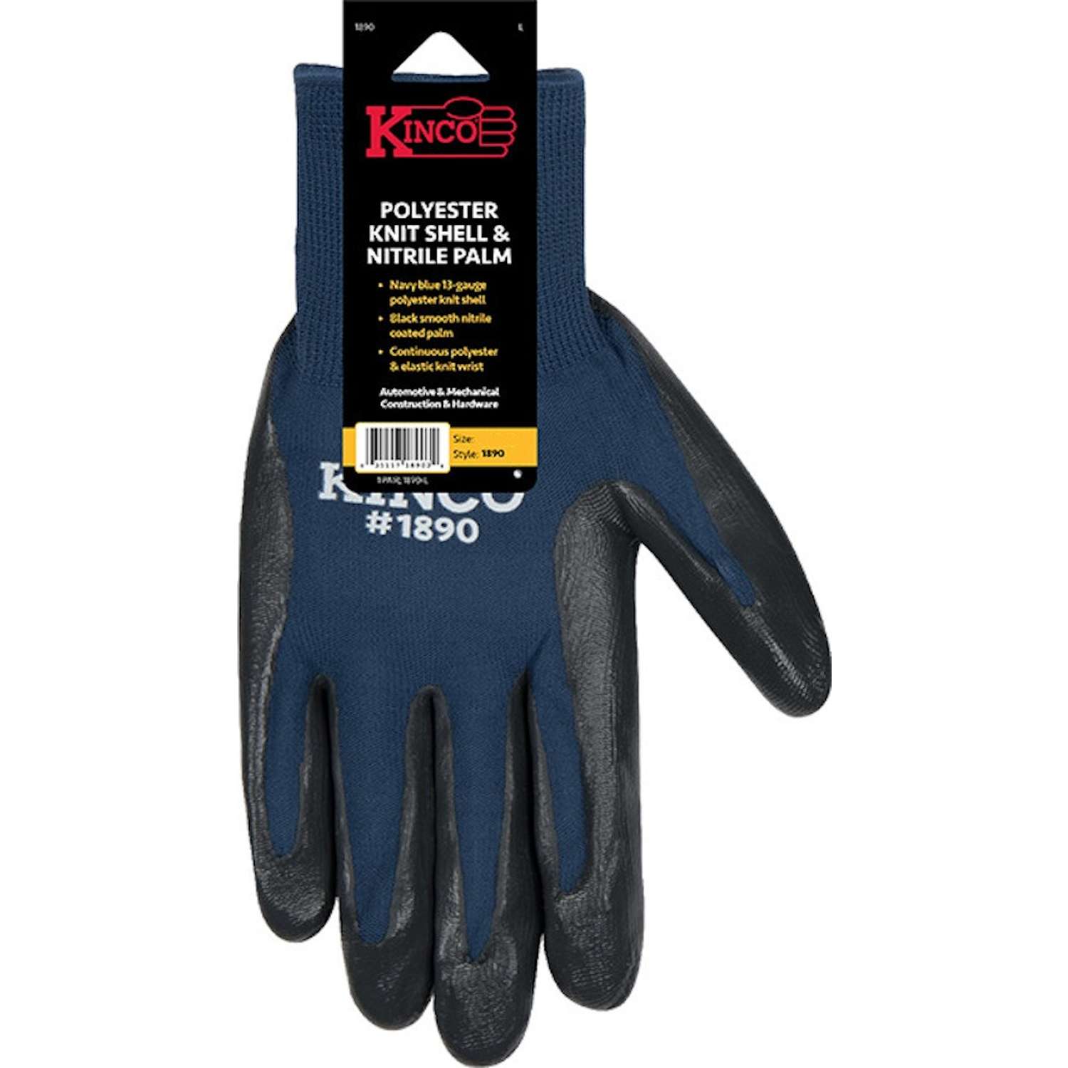 Kinco Men's Indoor/Outdoor Gloves Navy M 1 pair Ace Hardware