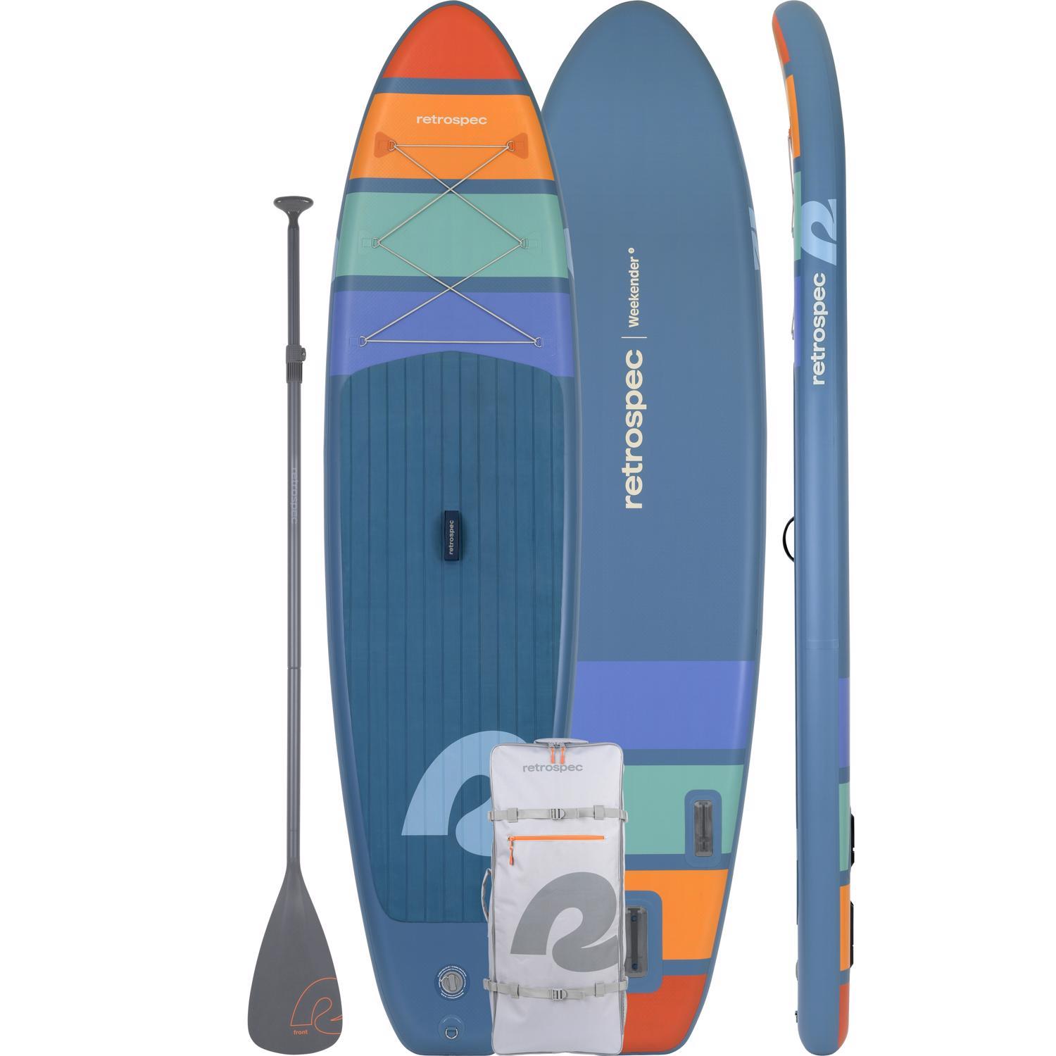 Retrospec Weekender 2 iSUP PVC Inflatable Navy Zion Paddleboard 6 in. H X 12.4 in. W X 34 in. L Sansujyuku sansujyuku.com