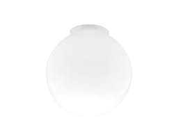 Westinghouse Round White Glass Lamp Shade 1 pk