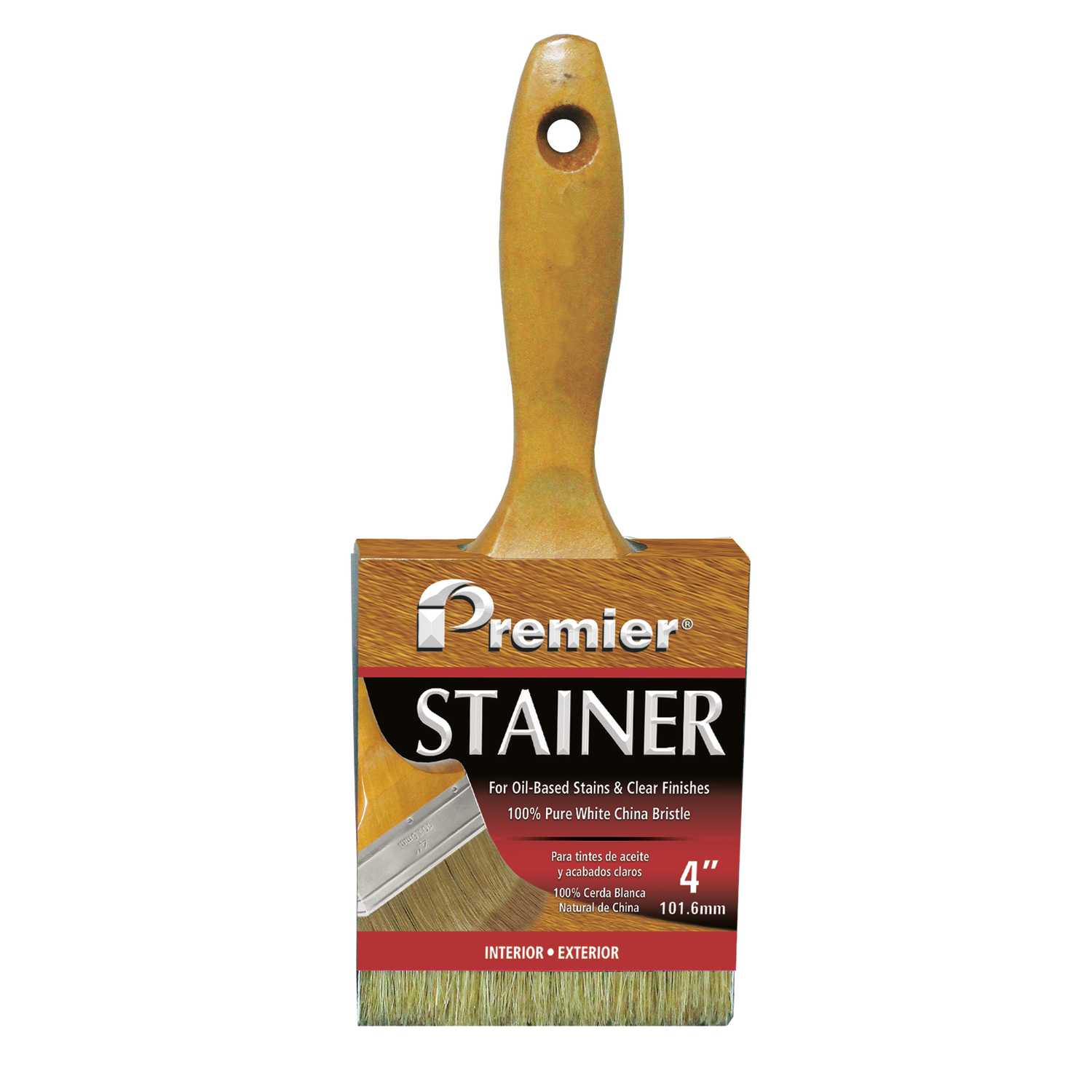 Premier Stainer 4 in. W Flat Stain Brush Ace Hardware