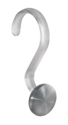 iDesign Silver Plastic/Stainless Steel Shower Curtain Rings 12 pk