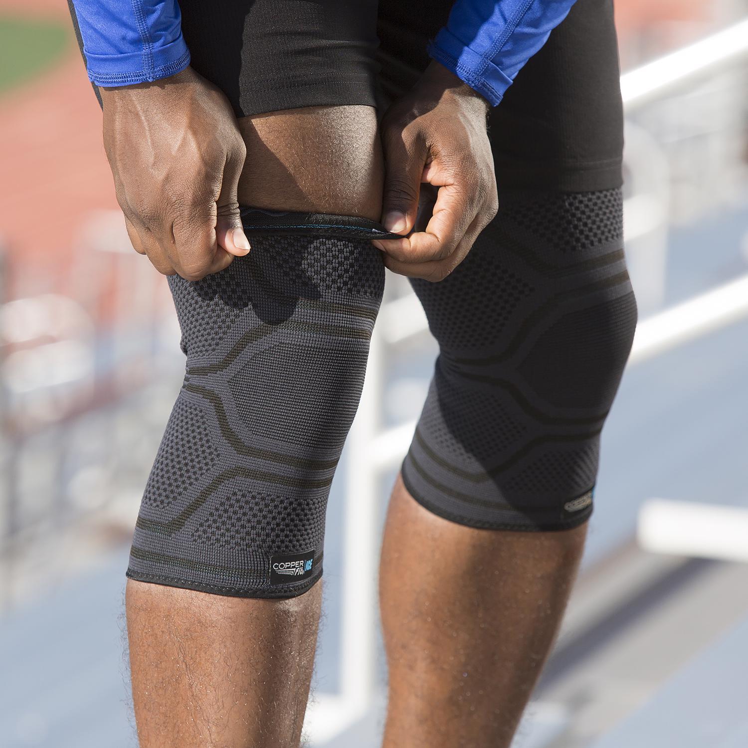 Copper Fit Ice Black Traditional Compression Knee Sleeve 1 box 1 each