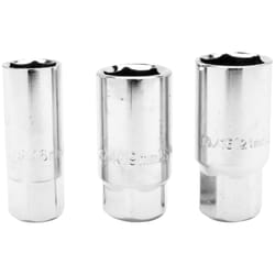 Performance Tool Project Pro 3/8 in. drive Spark Plug Socket Adapter Set 3 pc