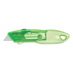 Home Plus Retractable Utility Knife Green 1 pc