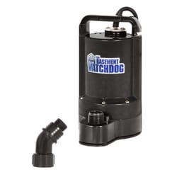 The Basement Watchdog 1/3 HP 2200 gph Thermoplastic Switchless Switch Bottom AC Manual Utility Pump