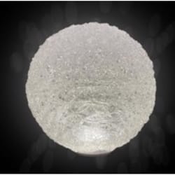 Luxe Light Decor Clear Acrylic 10 in. H Sphere Statue