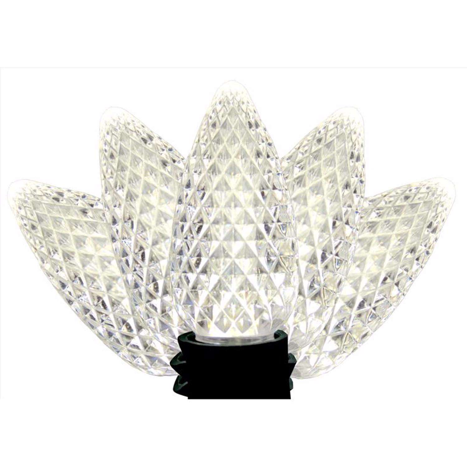 Celebrations Platinum LED C9 Pure White 25 ct String Christmas Lights