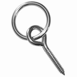 Multinautic Silver Stainless Steel Ring and Lag Screw
