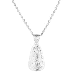 Montana Silversmiths Women's Bright Cut Engraved Silver Necklace