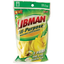 Libman Latex Cleaning Gloves M Yellow 2 pair