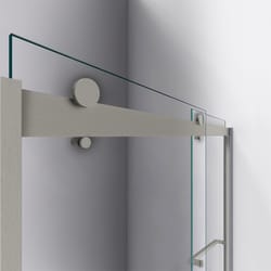 DreamLine Sapphire 60 in. H X 56-60 in. W Brushed Nickel Semi-Frameless Tub Door