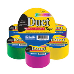 Bazic Products 1.88 in. W X 10 yd L Assorted Bright Color Duct Tape