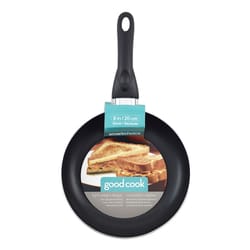 Good Cook Aluminum Fry Pan 8 in. Black