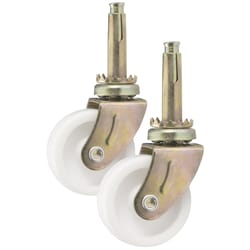 Softtouch 2 in. D Plastic Caster 240 lb 2 pk