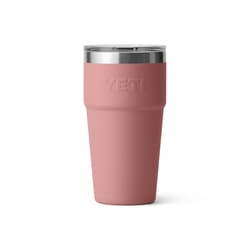 YETI Rambler 20 oz Sandstone Pink BPA Free Stackable Tumbler with MagSlider Lid