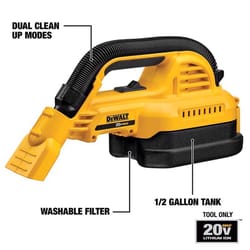 DeWalt 20V MAX 1/2 gal Cordless Portable Wet/Dry Vacuum 20 V