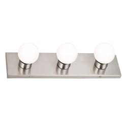 Design House Satin Nickel 3 lights Vanity Light Surface