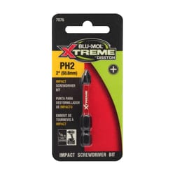 Blu-Mol Xtreme Phillips 2 X 2 in. L Screwdriver Bit S2 Tool Steel 2 pc