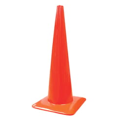 Safety Works English Orange Blank Safety Cone 28 in. H X 14 in. W