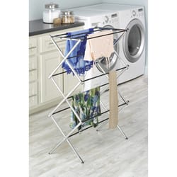 Whitmor  41.8 in. H x 29.5 in. W x 14.5 in. D Metal  Clothes Drying Rack 