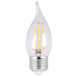 Feit CA10 (Flame Tip) E26 (Medium) LED Bulb Soft White 60 Watt Equivalence 2 pk