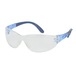 Safety Works Arctic Elite Impact-Resistant Safety Glasses Clear Lens Blue Frame 1 pc