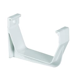 Amerimax 3.25 in. H X 1.125 in. W X 5.75 in. L White Vinyl Contemporary Exterior Hook Bracket