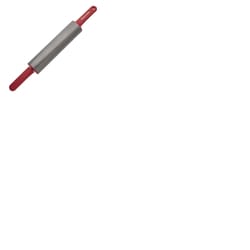KitchenAid 22 in. L X 2.5 in. D Carbon Steel Rolling Pin Gray/Red