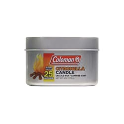 Coleman Citronella Tin Candle Solid For Mosquitoes/Other Flying Insects 6 oz