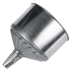 Funnel King Metallic 11.875 in. H Galvanized Steel 8 qt Funnel