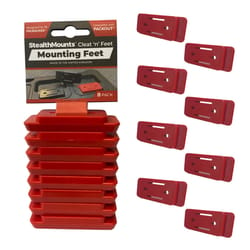 StealthMounts Mounting Feet Compatible with Milwaukee Packout; Red ABS Packout Holder 8 pk