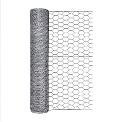 Garden Craft 24 in. H X 50 ft. L Galvanized Steel Poultry Netting 1 in.