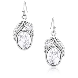 Montana Silversmiths Women's Sparking Halo Silver Earrings