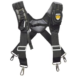 McGuire-Nicholas 19 in. L X 1.75 in. W Foam Suspenders Black 1 pair