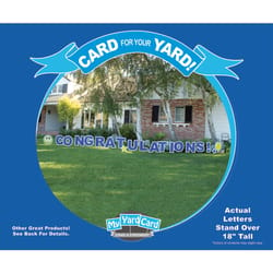 My Yard Card Stake A Statement English Decorative Yard Sign 18 in. H X 22 ft. W