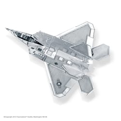 Fascinations Metal Earth F-22 Raptor 3D Model Kit Silver